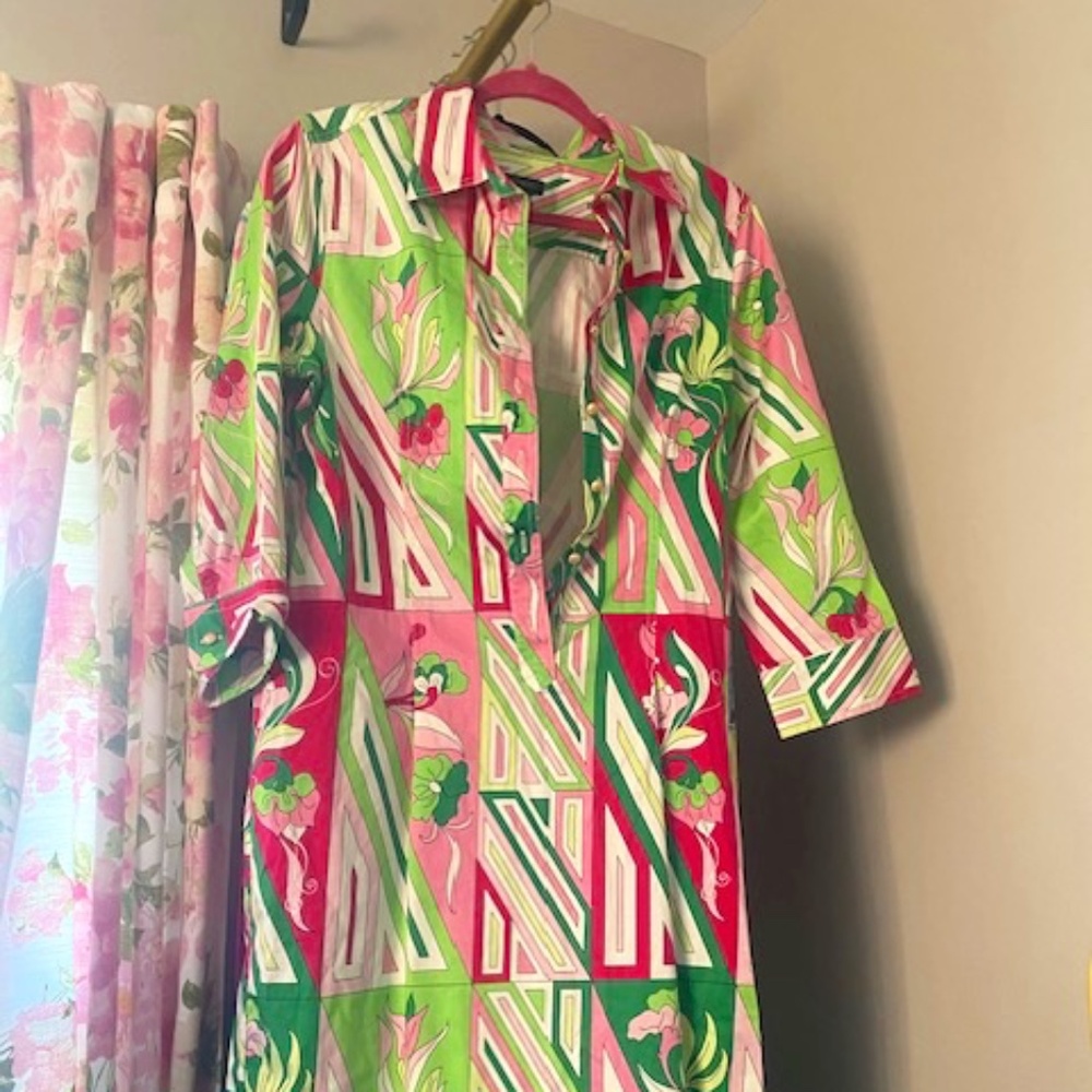 Talbots summer button-up dress